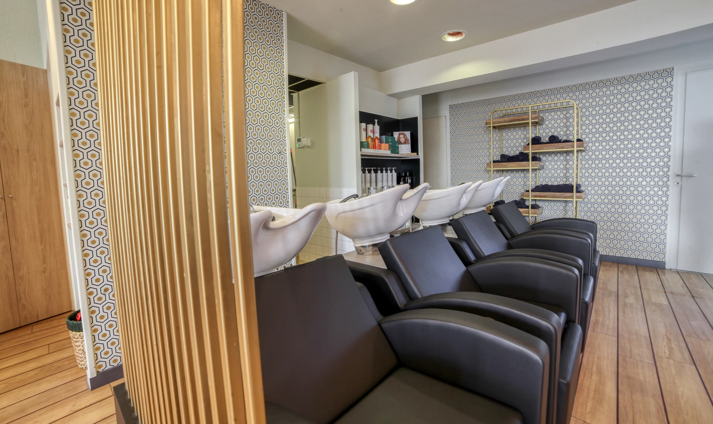 Espace shampoing du Studio Andreas